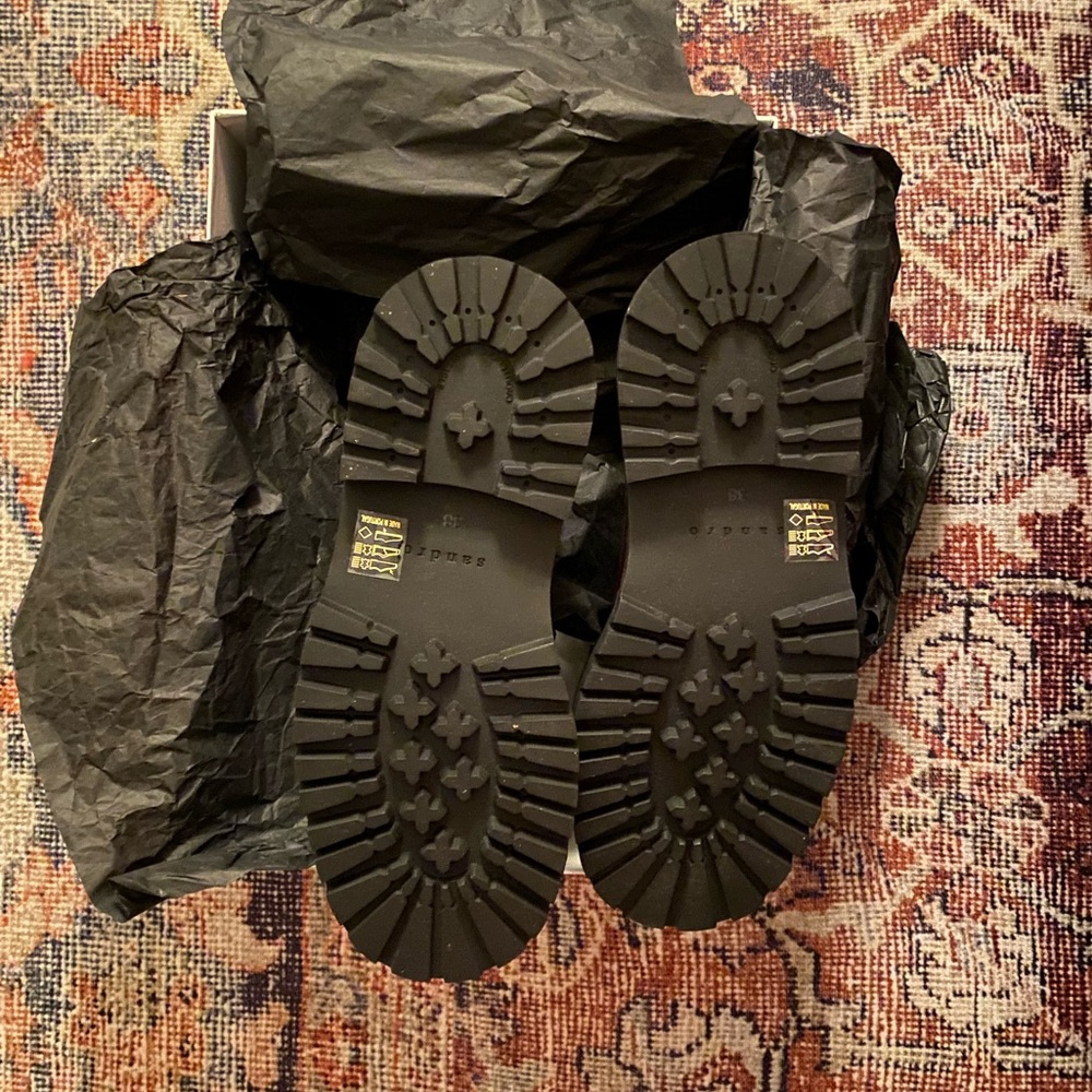 Sandro Noha Leather Ankle Boots - Picture 9 of 12